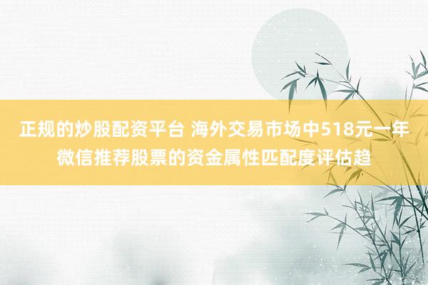 正规的炒股配资平台 海外交易市场中518元一年微信推荐股票的资金属性匹配度评估趋